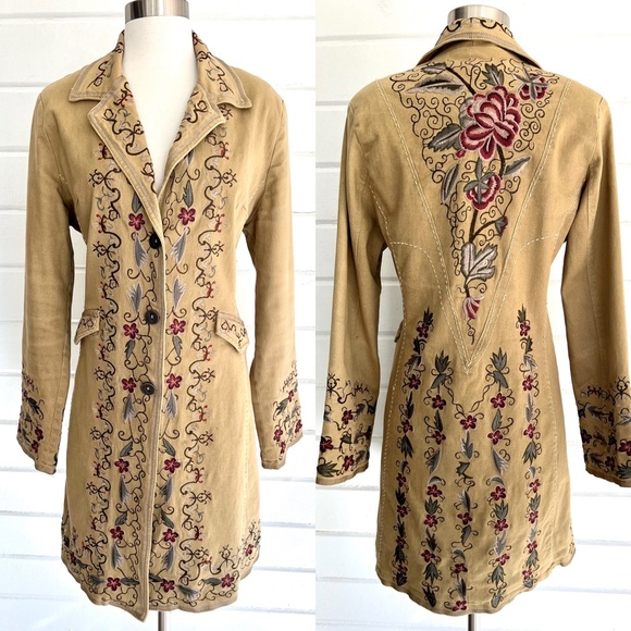 PAPARAZZI Embroidered Cotton Coat - XL - Picture 1 of 16